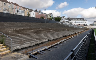 101026 Swansea RFC v Ebbw Vale, Super Rugbi Cymru - A general view of the re-dveloped St Helen”s ground ahead of the first match to be played there Construction work is continuing on the site