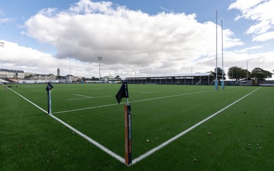 101026 Swansea RFC v Ebbw Vale, Super Rugbi Cymru - A general view of the re-dveloped St Helen”s ground ahead of the first match to be played there Construction work is continuing on the site