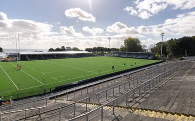 101026 Swansea RFC v Ebbw Vale, Super Rugbi Cymru - A general view of the re-dveloped St Helen”s ground ahead of the first match to be played there Construction work is continuing on the site