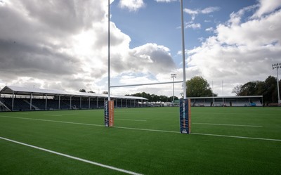 101026 Swansea RFC v Ebbw Vale, Super Rugbi Cymru - A general view of the re-dveloped St Helen”s ground ahead of the first match to be played there Construction work is continuing on the site