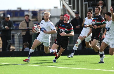 101026 Swansea RFC v Ebbw Vale, Super Rugbi Cymru - Mat Protheroe of Swansea races in to score the first try at the redeveloped St Helens