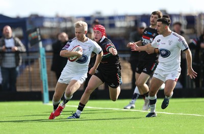 101026 Swansea RFC v Ebbw Vale, Super Rugbi Cymru - Mat Protheroe of Swansea races in to score the first try at the redeveloped St Helens