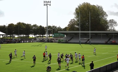 101026 Swansea RFC v Ebbw Vale, Super Rugbi Cymru - Kick off in the first match at redeveloped St Helens