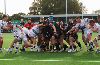 101026 Swansea RFC v Ebbw Vale, Super Rugbi Cymru - Ebbw Vale drive over for Ieuan Morris of Ebbw Vale to score try