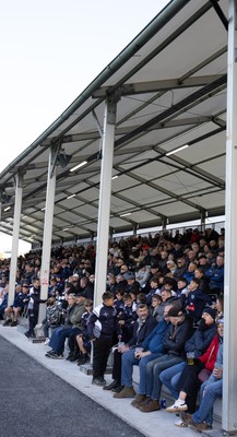 101026 Swansea RFC v Ebbw Vale, Super Rugbi Cymru - Supporters watch the first match at re-developed St Helens