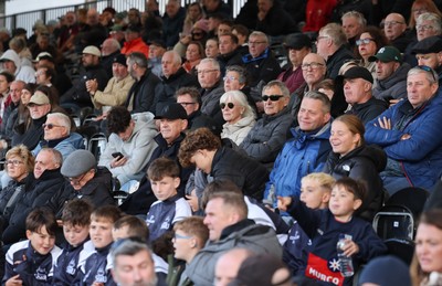 101026 Swansea RFC v Ebbw Vale, Super Rugbi Cymru - Supporters watch the match