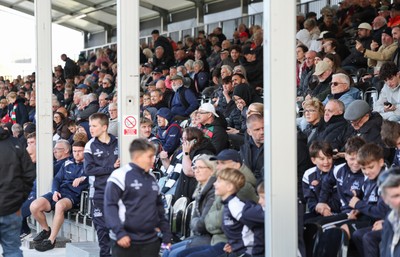 101026 Swansea RFC v Ebbw Vale, Super Rugbi Cymru - Supporters watch the match