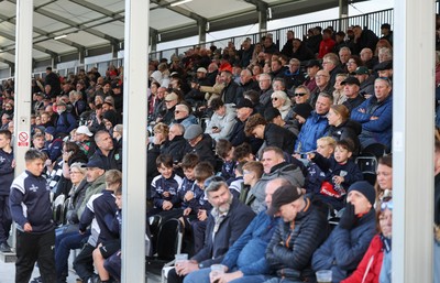 101026 Swansea RFC v Ebbw Vale, Super Rugbi Cymru - Supporters watch the match