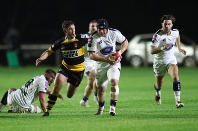 021025 - Swansea RFC v Newport RFC, Super Rygbi Cymru - Jamie Cox of Swansea charges forward