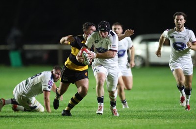 021025 - Swansea RFC v Newport RFC, Super Rygbi Cymru - Jamie Cox of Swansea charges forward