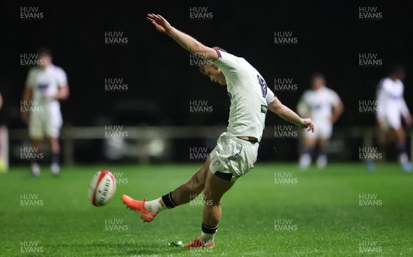 021025 - Swansea RFC v Newport RFC, Super Rygbi Cymru - Josh Phillips of Swansea kicks conversion