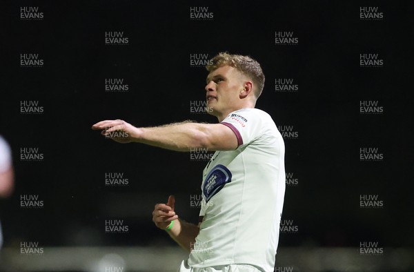 021025 - Swansea RFC v Newport RFC, Super Rygbi Cymru - Josh Phillips of Swansea kicks conversion
