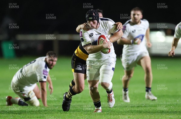 021025 - Swansea RFC v Newport RFC, Super Rygbi Cymru - Jamie Cox of Swansea charges forward