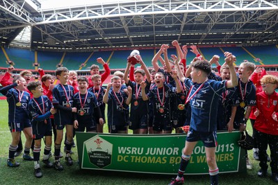 210324 - Swansea Valley v Mynydd Mawr - Welsh Schools Junior Group U11 DC Thomas Bowl Final - Mynydd Mawr bowl winners   