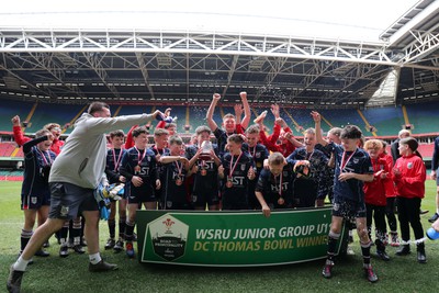 210324 - Swansea Valley v Mynydd Mawr - Welsh Schools Junior Group U11 DC Thomas Bowl Final - Mynydd Mawr bowl winners   