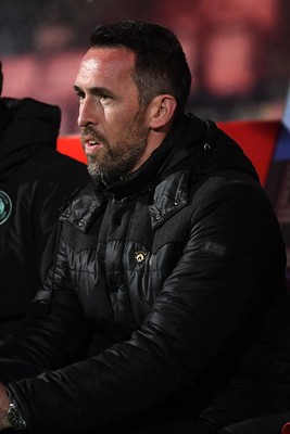 110226 - Swindon Town v Newport County - Sky Bet League 2 - Newport County Head Coach, Christian Fuchs