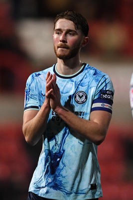 110226 - Swindon Town v Newport County - Sky Bet League 2 - Matthew Baker of Newport County at full time