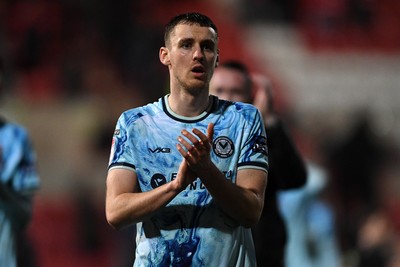 110226 - Swindon Town v Newport County - Sky Bet League 2 - Ciaran Brennan of Newport County at full time