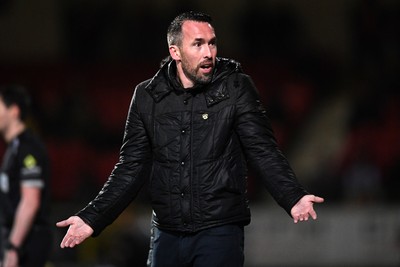 110226 - Swindon Town v Newport County - Sky Bet League 2 - Newport County Head Coach, Christian Fuchs