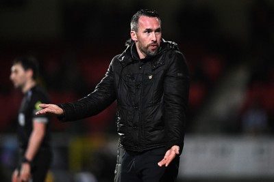 110226 - Swindon Town v Newport County - Sky Bet League 2 - Newport County Head Coach, Christian Fuchs