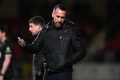 110226 - Swindon Town v Newport County - Sky Bet League 2 - Newport County Head Coach, Christian Fuchs