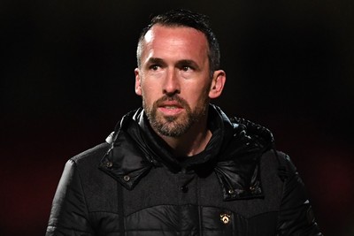 110226 - Swindon Town v Newport County - Sky Bet League 2 - Newport County Head Coach, Christian Fuchs