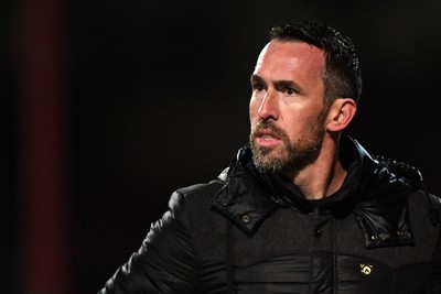 110226 - Swindon Town v Newport County - Sky Bet League 2 - Newport County Head Coach, Christian Fuchs