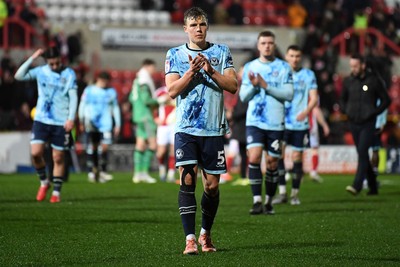110226 - Swindon Town v Newport County - Sky Bet League 2 - Sven Sprangler of Newport County at full time