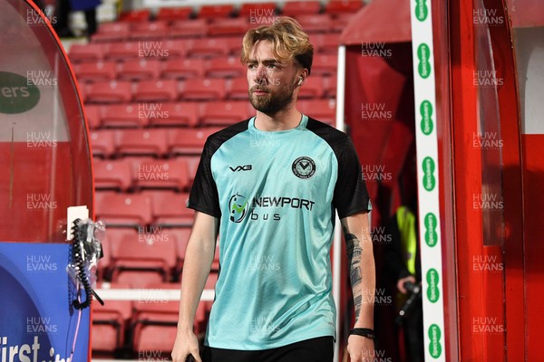110226 - Swindon Town v Newport County - Sky Bet League 2 - Lewis Jamieson of Newport County arrives at the stadium