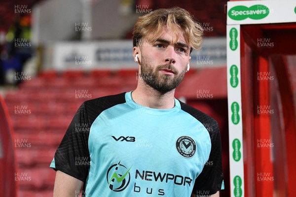 110226 - Swindon Town v Newport County - Sky Bet League 2 - Lewis Jamieson of Newport County arrives at the stadium