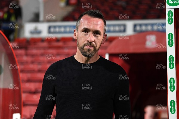 110226 - Swindon Town v Newport County - Sky Bet League 2 - Newport County Head Coach, Christian Fuchs arrives at the stadium