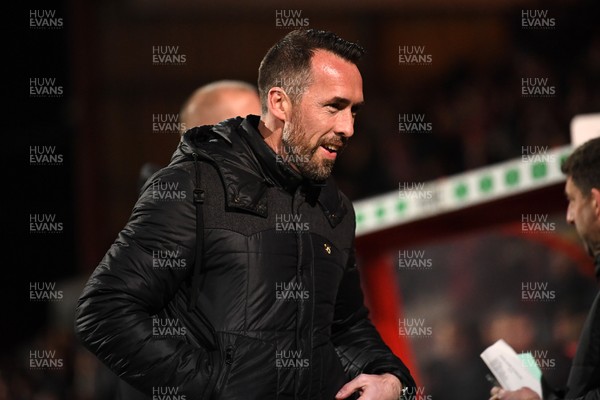 110226 - Swindon Town v Newport County - Sky Bet League 2 - Newport County Head Coach, Christian Fuchs
