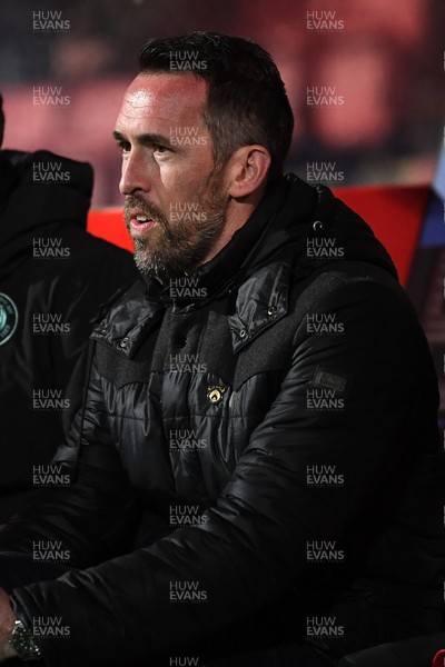 110226 - Swindon Town v Newport County - Sky Bet League 2 - Newport County Head Coach, Christian Fuchs