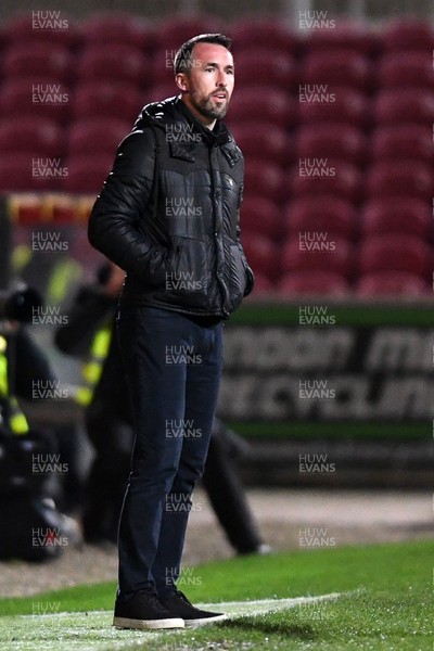 110226 - Swindon Town v Newport County - Sky Bet League 2 - Newport County Head Coach, Christian Fuchs
