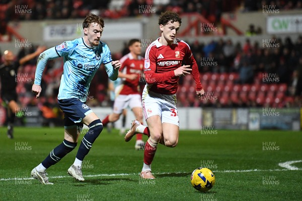 110226 - Swindon Town v Newport County - Sky Bet League 2 - Michael Spellman of Newport County