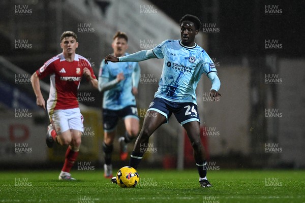110226 - Swindon Town v Newport County - Sky Bet League 2 - Nathan Opoku of Newport County