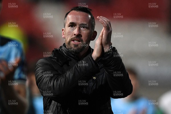 110226 - Swindon Town v Newport County - Sky Bet League 2 - Newport County Head Coach, Christian Fuchs at full time