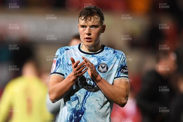 110226 - Swindon Town v Newport County - Sky Bet League 2 - Sven Sprangler of Newport County at full time