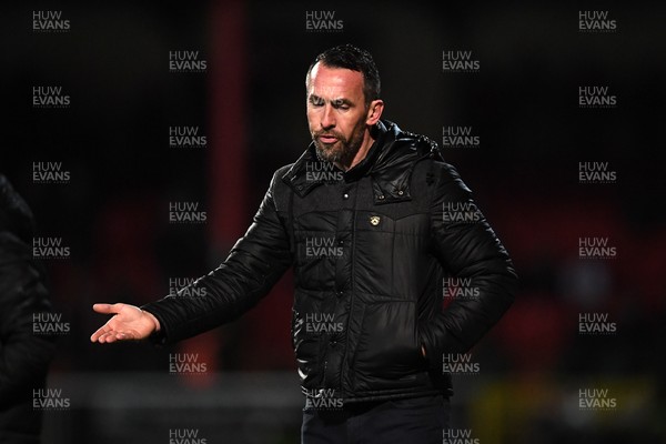 110226 - Swindon Town v Newport County - Sky Bet League 2 - Newport County Head Coach, Christian Fuchs