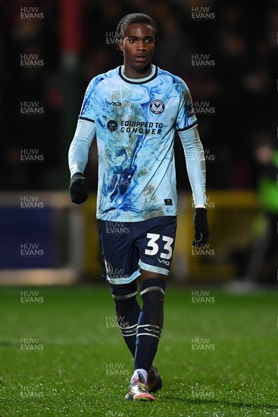 110226 - Swindon Town v Newport County - Sky Bet League 2 - Tanatswa Nyakuhwa of Newport County