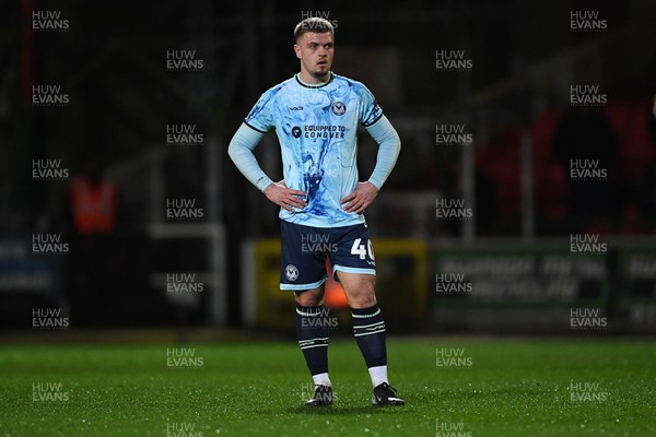 110226 - Swindon Town v Newport County - Sky Bet League 2 - Cole Jarvis of Newport County