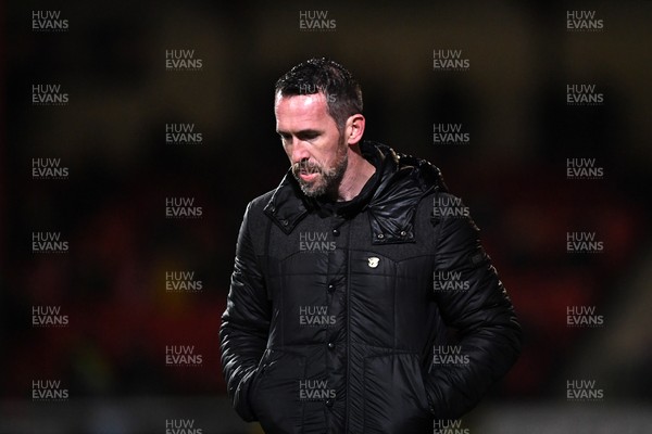 110226 - Swindon Town v Newport County - Sky Bet League 2 - Newport County Head Coach, Christian Fuchs