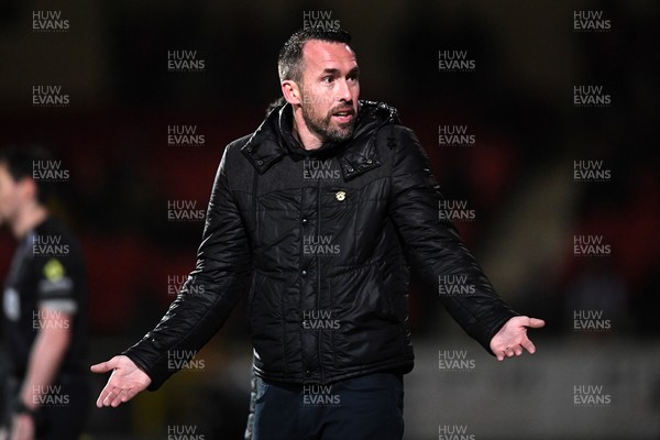 110226 - Swindon Town v Newport County - Sky Bet League 2 - Newport County Head Coach, Christian Fuchs