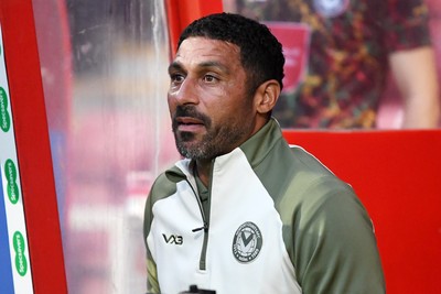 220926 - Swindon Town v Newport County - EFL Trophy -  Newport County Head Coach, Hayden Mullins