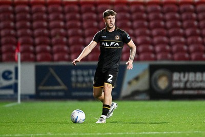 220926 - Swindon Town v Newport County - EFL Trophy -  Cameron Evans of Newport County