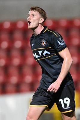 220926 - Swindon Town v Newport County - EFL Trophy -  Ged Garner of Newport County appeals