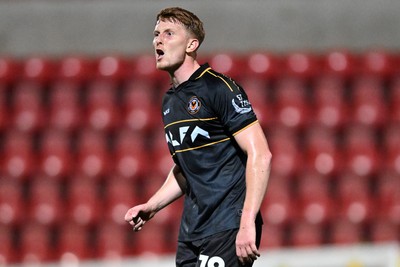220926 - Swindon Town v Newport County - EFL Trophy -  Ged Garner of Newport County appeals