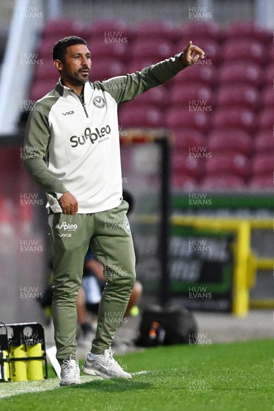 220926 - Swindon Town v Newport County - EFL Trophy -  Newport County Head Coach, Hayden Mullins
