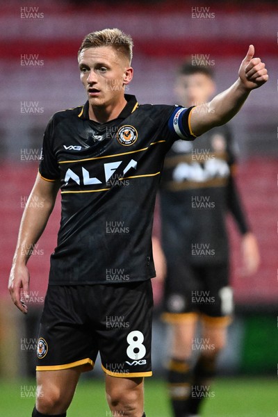 220926 - Swindon Town v Newport County - EFL Trophy -  Matt Smith of Newport County