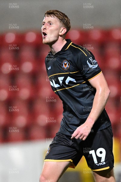 220926 - Swindon Town v Newport County - EFL Trophy -  Ged Garner of Newport County appeals